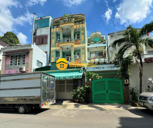 Siêu phẩm mặt tiền cư xá bắc hải ngang 6.1m hầm 4 tầng dt 152m²