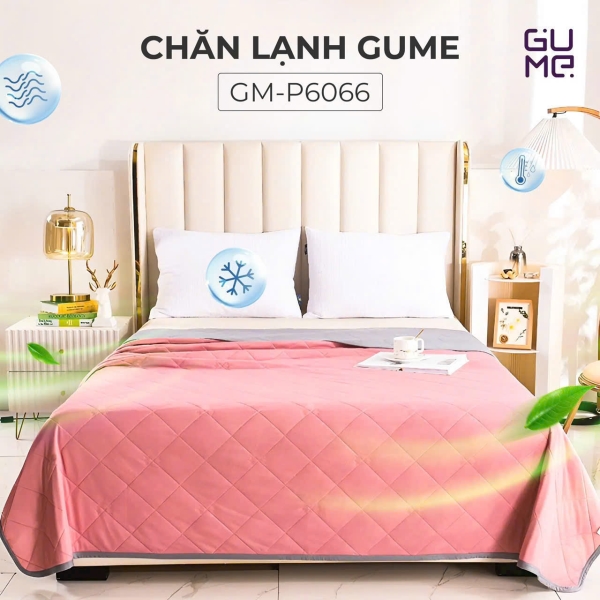 Chăn lạnh Gume hồng