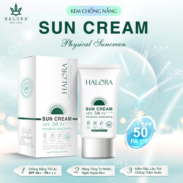 KEM CHỐNG NẮNG SPF50/PA+++