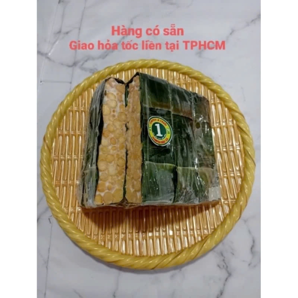 TEMPEH ĐẬU GÀ GÓI LÁ CHUỐI 100% NON-GMO (SỐ 1) (đạm thực vật thay thịt, thay đậu hũ)